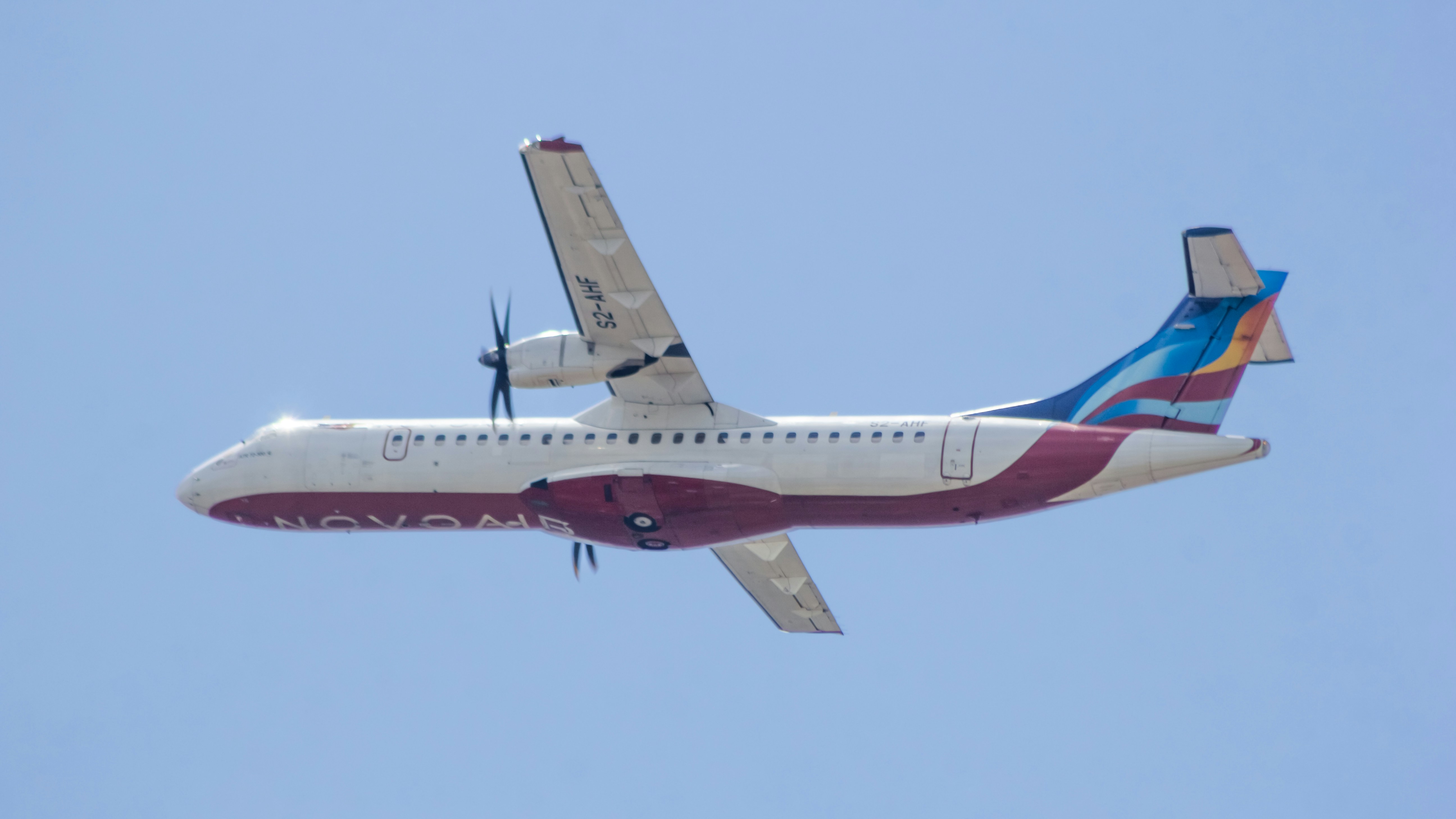 A regional turboprop aircraft.