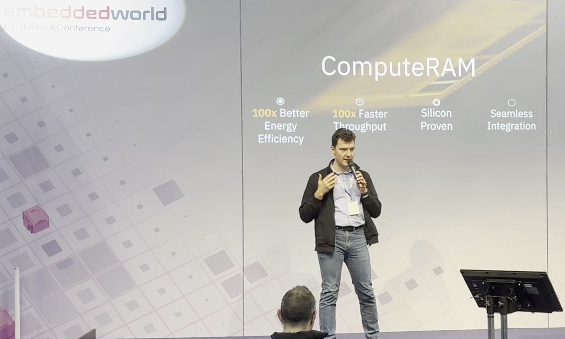Presenting on In-Memory Computing at Embedded World.